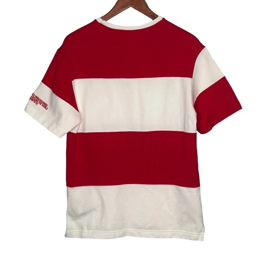 Calvin Klein 205W39NYC x Raf Simons Red White Striped Shirt Size S Thick Cotton - Picture 4 of 12